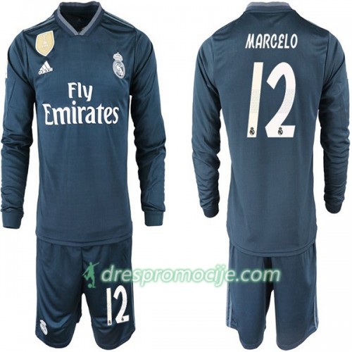 Real Madrid Dres MARCELO 12 Dječji Gostujući 2018/19 Dugim Rukavima Real Madrid Dres MARCELO 12 Dječji Gostujući 2018/19 Dugim Rukavima
